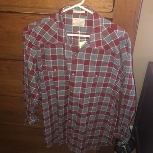 Plaid button down shirt